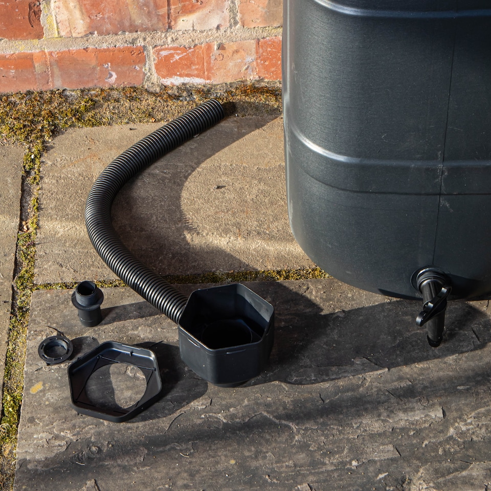 image 1 of Strata 100 Litre Slimline Garden Water Butt with Filter Kit & Stand