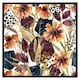 image 2 of Autumn geometric flowers (Picture Frame) Brown | Oak | S