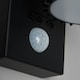 image 4 of BHS Zeb Outdoor Up and Down Wall Light with PIR Sensor, Black