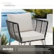 image 4 of Garden Chair Sundo - thick seat cushions, removable cushion covers | Grey | anthracite | 67 x 75,50 x 71 cm | 2