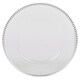 image 5 of Clear Fluted Charger Plates Silver Gold Wedding Tableware Underplates | Silver | Silver | Set of 6