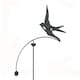 image 1 of Swallow Wind Rocker Single Bare Metal - Ready to Rust - Steel - L66 x W54 x H148.5 cm