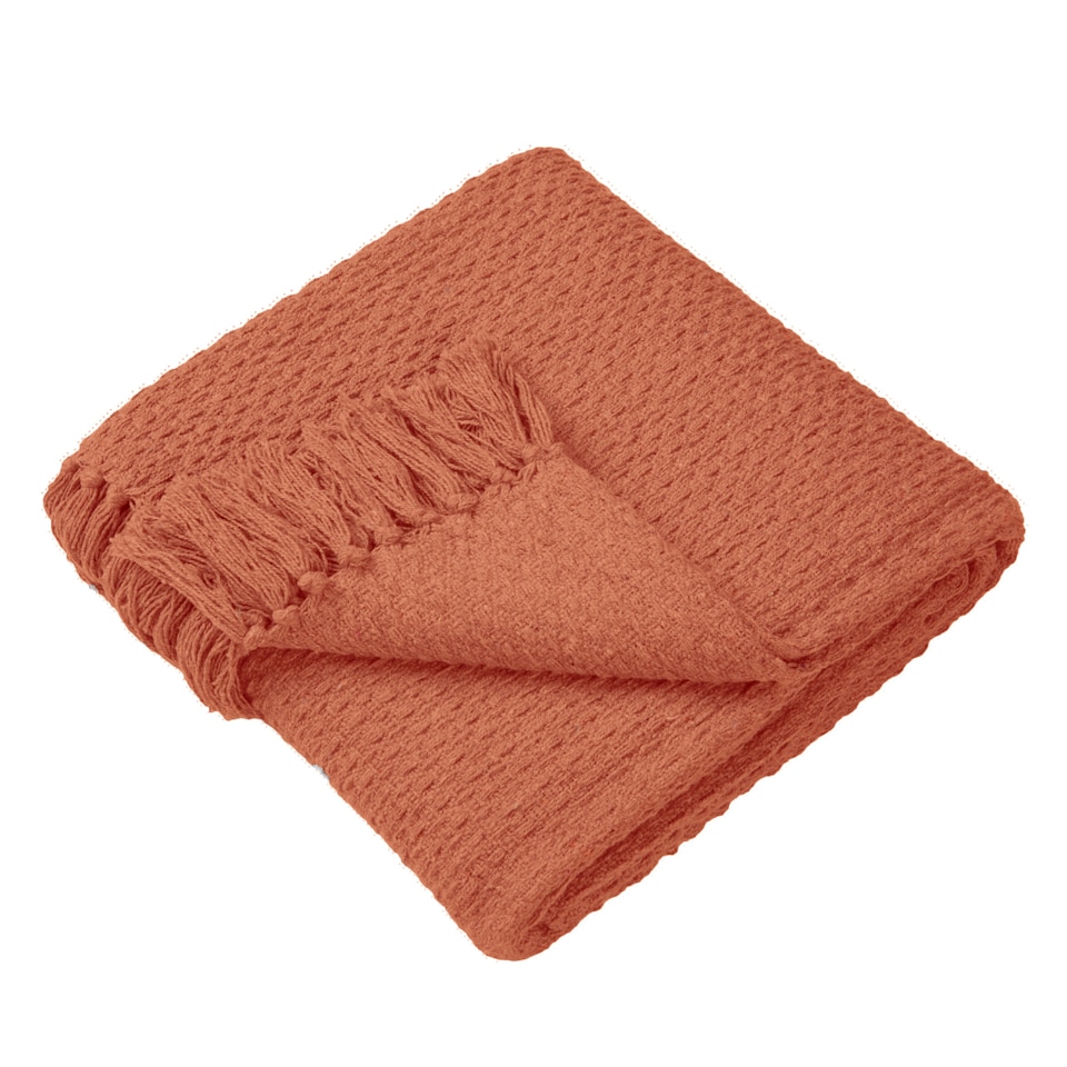 image 1 of Drift Hayden Bedspread Terracotta