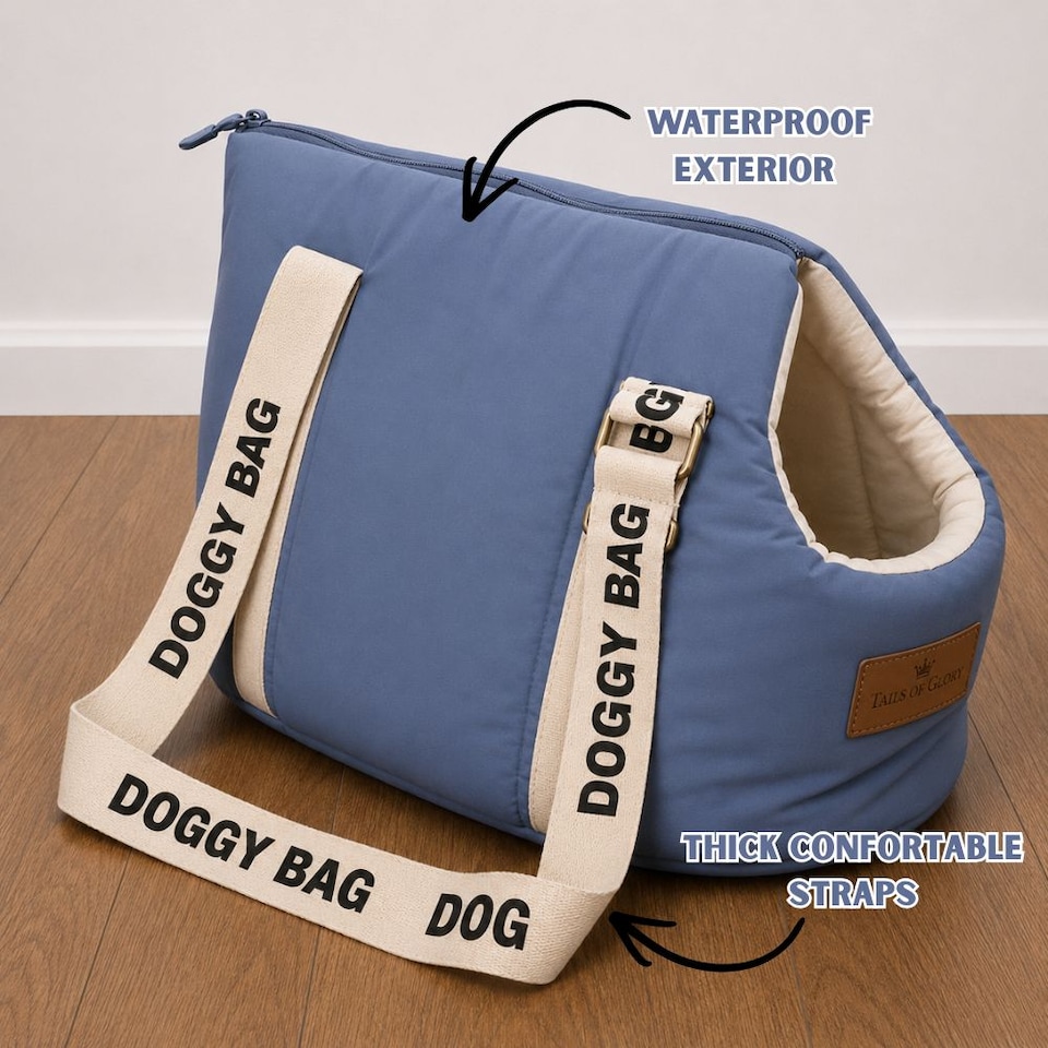 image 1 of Tails of Glory Cocoon Bag Blue Small