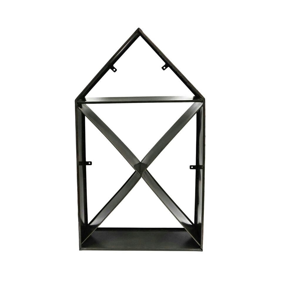 image 1 of House Sculptural Log Storage Zinc Grey