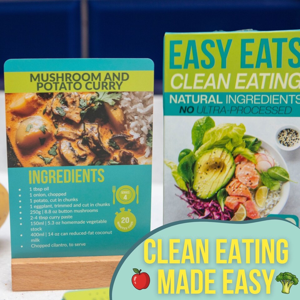 image 1 of Clean Eating Easy Eats Recipe Cards