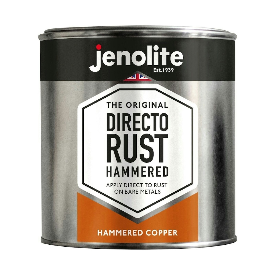 image 1 of Jenolite Directorust Hammered All-In-One Multi-Surface Paint - Copper - 1l