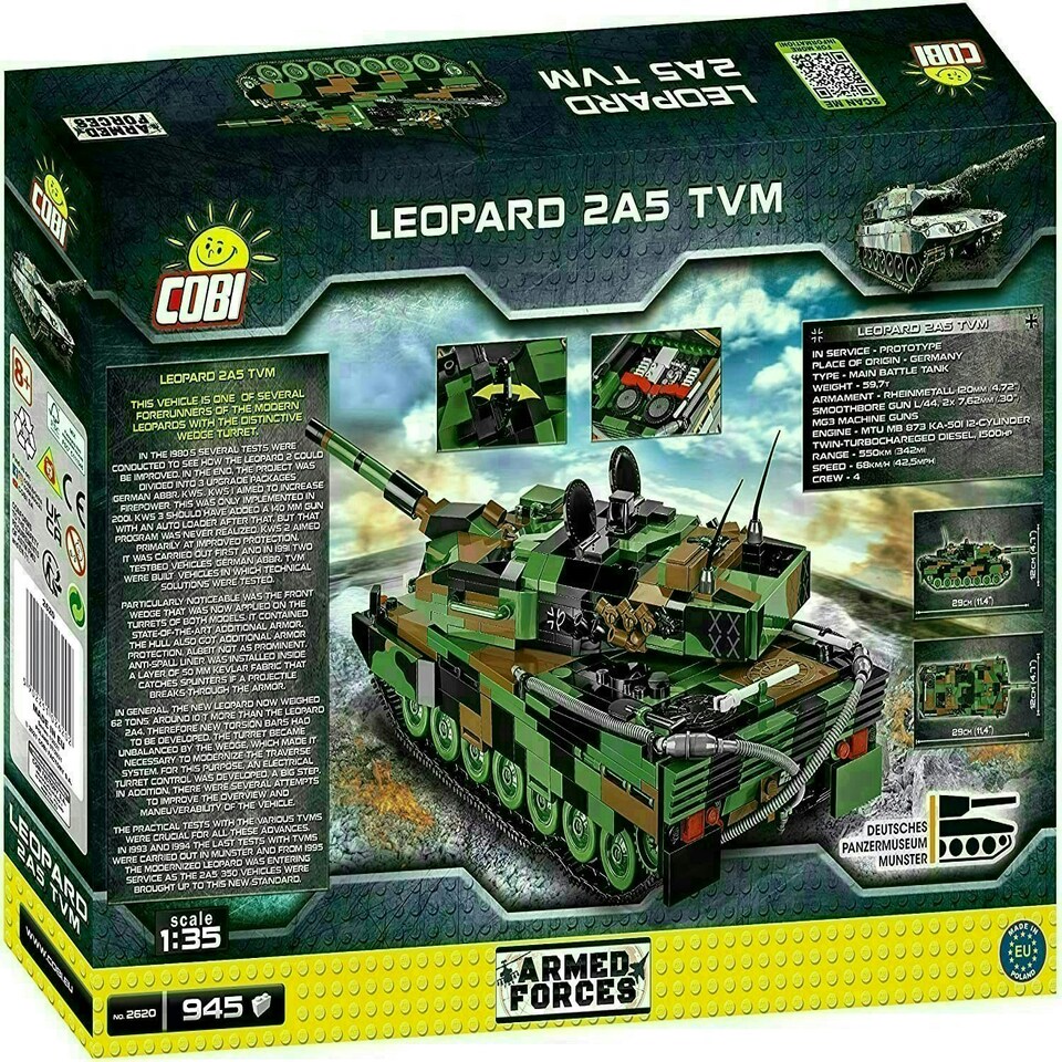 image 1 of Cobi - Armed Forces - LEOPARD 2A5 TVM (945 Pieces)