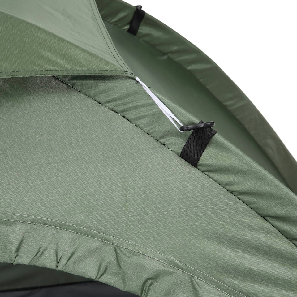 image 1 of Outsunny Camping Tent for 2 Person Dome Tent w/ Storage Pocket Green