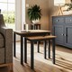 image 3 of Taberno Oak Nest Of 2 Tables Graphite Blue Blue