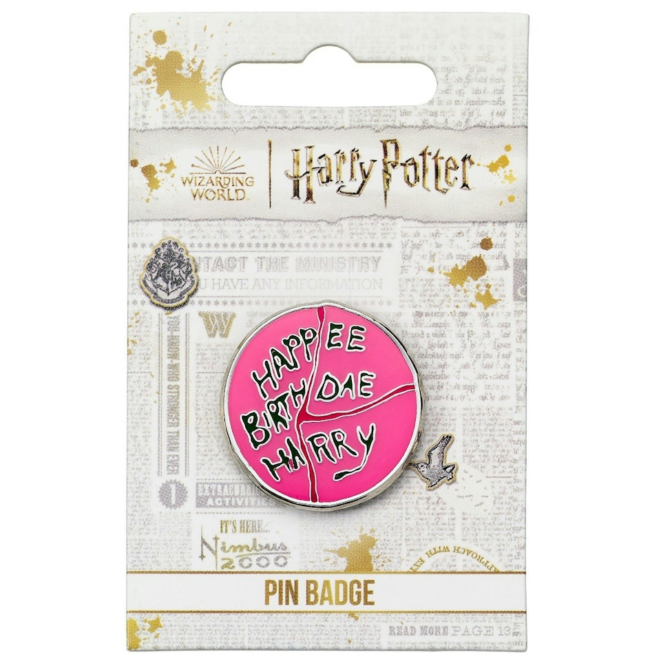 image 1 of Harry Potter Happee Birthdae Harry Cake Pin Badge