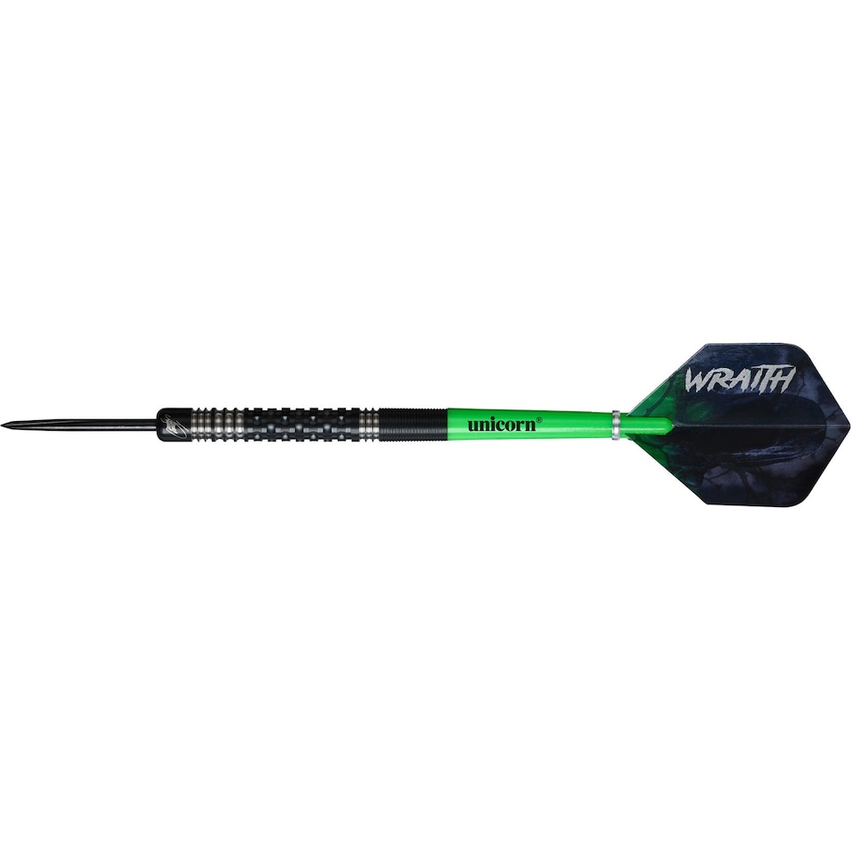 image 1 of Unicorn Wraith Wade Tungsten Darts | Black | Black/Green | 20g | 1