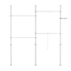 image 1 of SoBuy Modular Clothes Rack with 5-Hook Bar, Light Grey, 24.4"-44.5"x24.4"-44.5"x78.7"-116.1", 0 kg - KLS03-II-HG