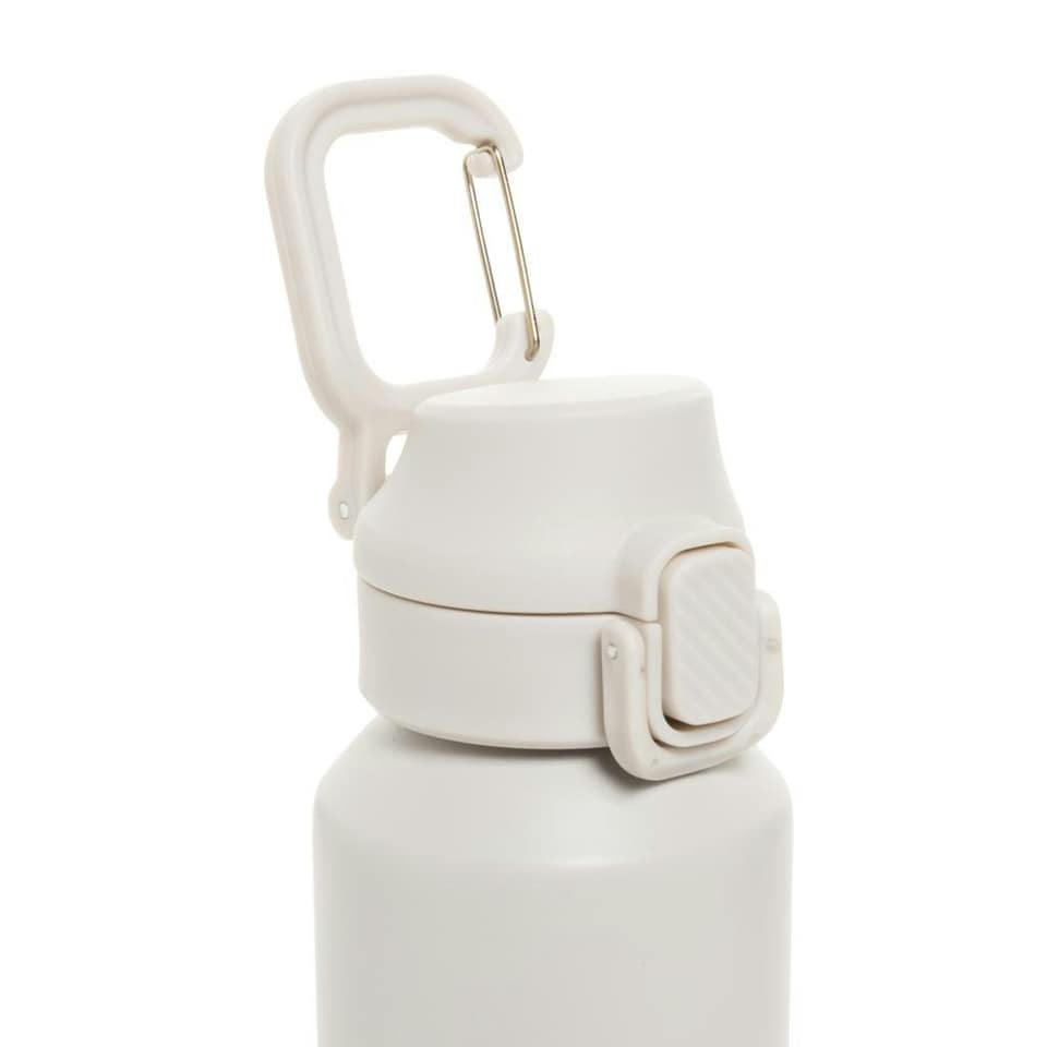 image 1 of XD Collection Via Lockable Recycled Stainless Steel 600ml Sports Bottle - Beige - One Size