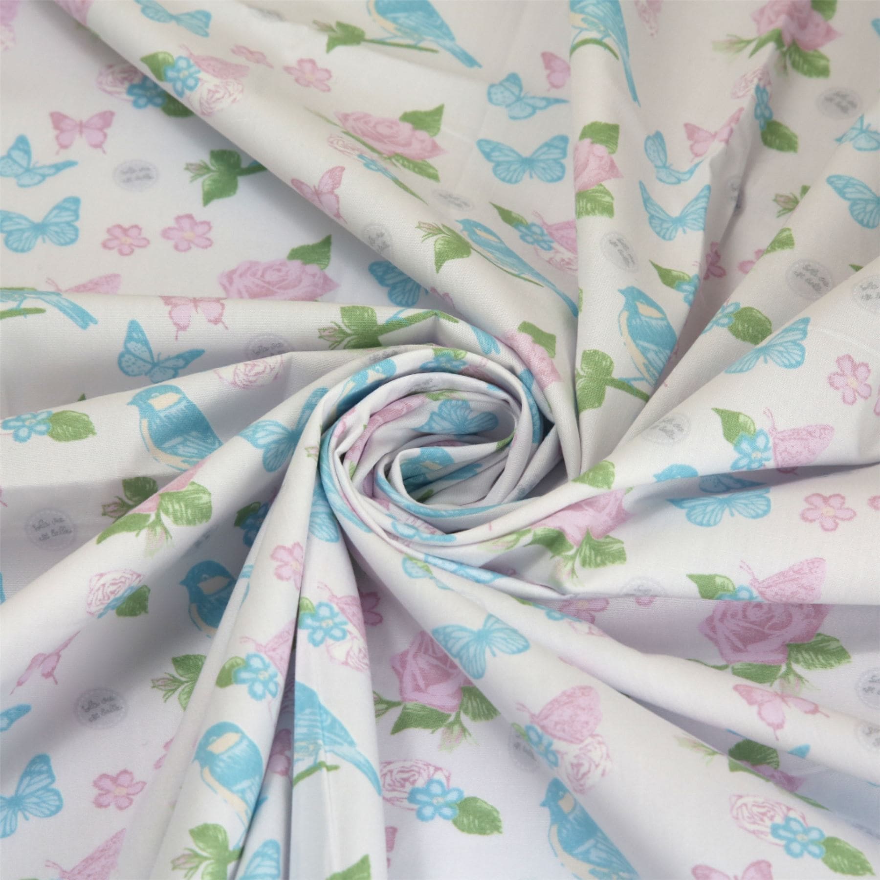 White 100% Cotton Poplin Fabric for Dressmaking, Quilting, 110cm / 43" Wide - per metre