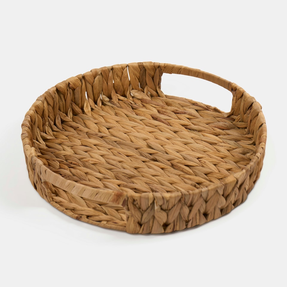 image 1 of OHS Seagrass Home Living Decor Accessory Storage Organiser Display Serving Tray Brown