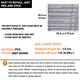 image 4 of NOVECRAFTO Peel & Stick Floor Tiles – Grey Carpet Effect, 12x12in (30.5x30.5cm), Self Adhesive, Durable, Easy Clean, Carpet Imitation Style Grey | 2.79 sqm