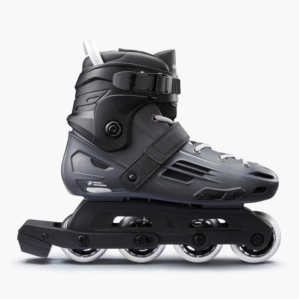 image 1 of Decathlon Adult Inline Skates MF140 Hard Shell - Grey