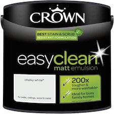 Crown Easyclean Matt Emulsion 2.5L Chalky White