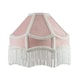 image 1 of Traditional Victorian Empire Lampshade in Soft Blush Pink Velvet with Tassels | Pink