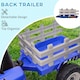 image 3 of HOMCOM Ride On Tractor with Detachable Trailer, Remote Control, Music, Blue