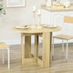image 2 of HOMCOM Folding Dining Table Foldable Drop Leaf Dinner Table for Kitchen Oak