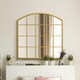 image 5 of The Arcus - Gold Framed Arched Window Leaner/Wall Mirror 39" X 39" (100x100CM) Suitable for Inside and Outside! Gold