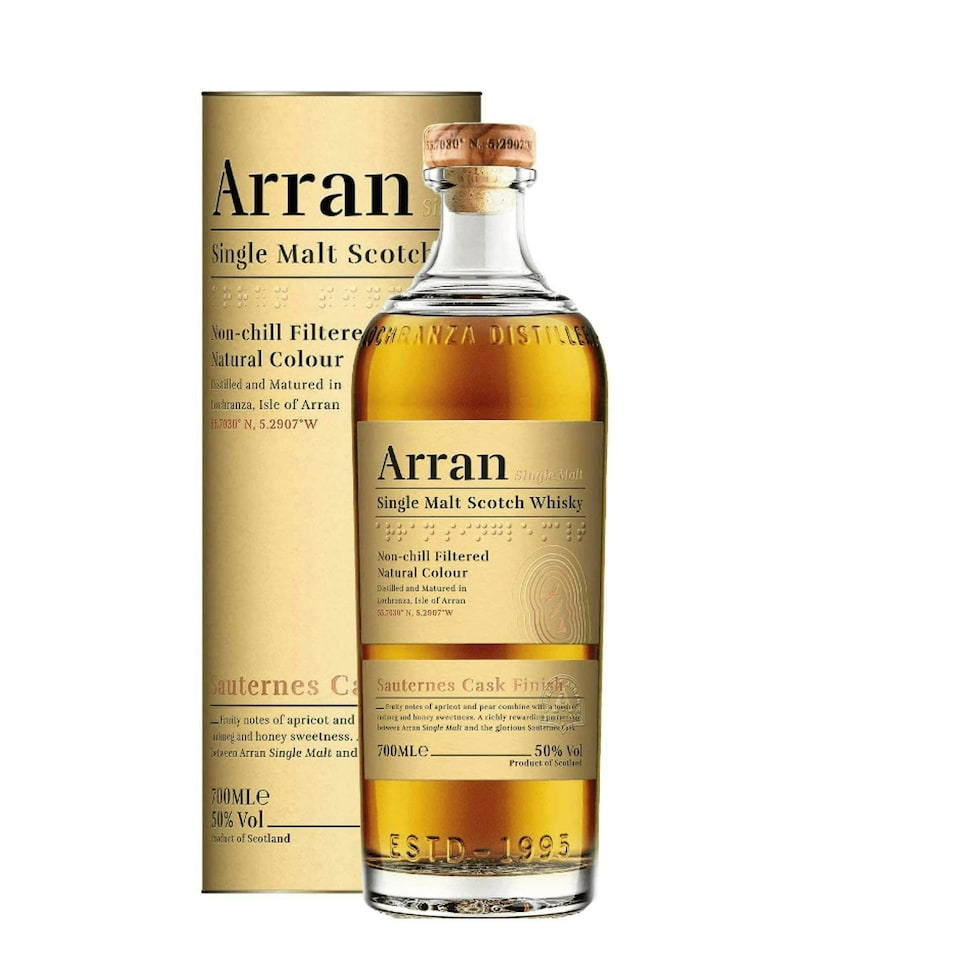 image 1 of Arran - Sauternes Cask Finish Single Malt Scotch Whisky