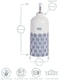 image 3 of Nicola Spring Hand-Printed Olive Oil Pourer Bottle - 500ml - Navy