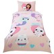 image 1 of Gabby´s Dollhouse Hug Duvet Set - Pink/Blue/Purple - Single