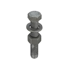 Unifix CE Marked Assembled ISO 4017 8.8 Galv Set/Nut/Washer M20 x 90 Box of 50 | Grey | M20 | 50