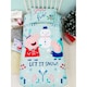 image 3 of Peppa Pig Snowman Duvet Cover Set - Blue - Single Blue | Single