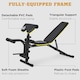 image 6 of HOMCOM Multi-Functional Sit-Up Dumbbell Weight Bench Adjustable Home Gym