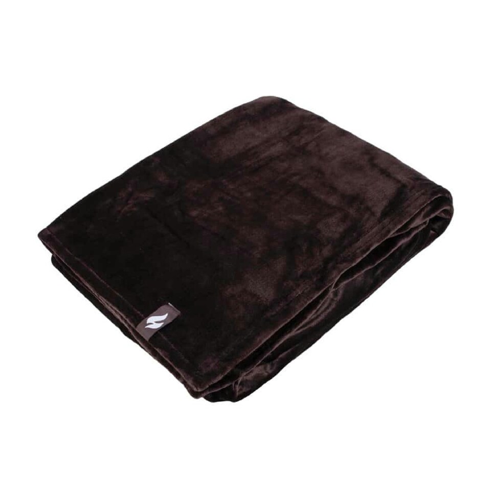 image 1 of Extra Soft Warm Large Luxury Thermal Fleece Throw Blanket - 180 x 200 cm Brown
