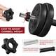 image 4 of Yaheetech 25kg Dumbbell Weight Set Black