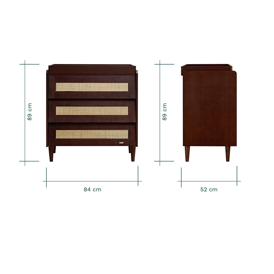 image 1 of Tutti Bambini Japandi Mini 3pc Room Set - Warm Walnut