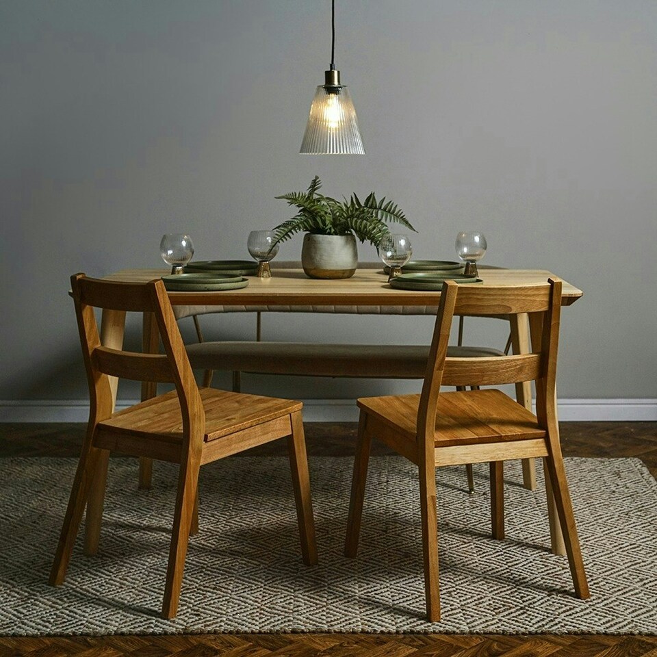 image 1 of ValueLights MacArthur Brushed Gold Pendant Light and E27 GLS LED 4W Warm White 2700K Bulb