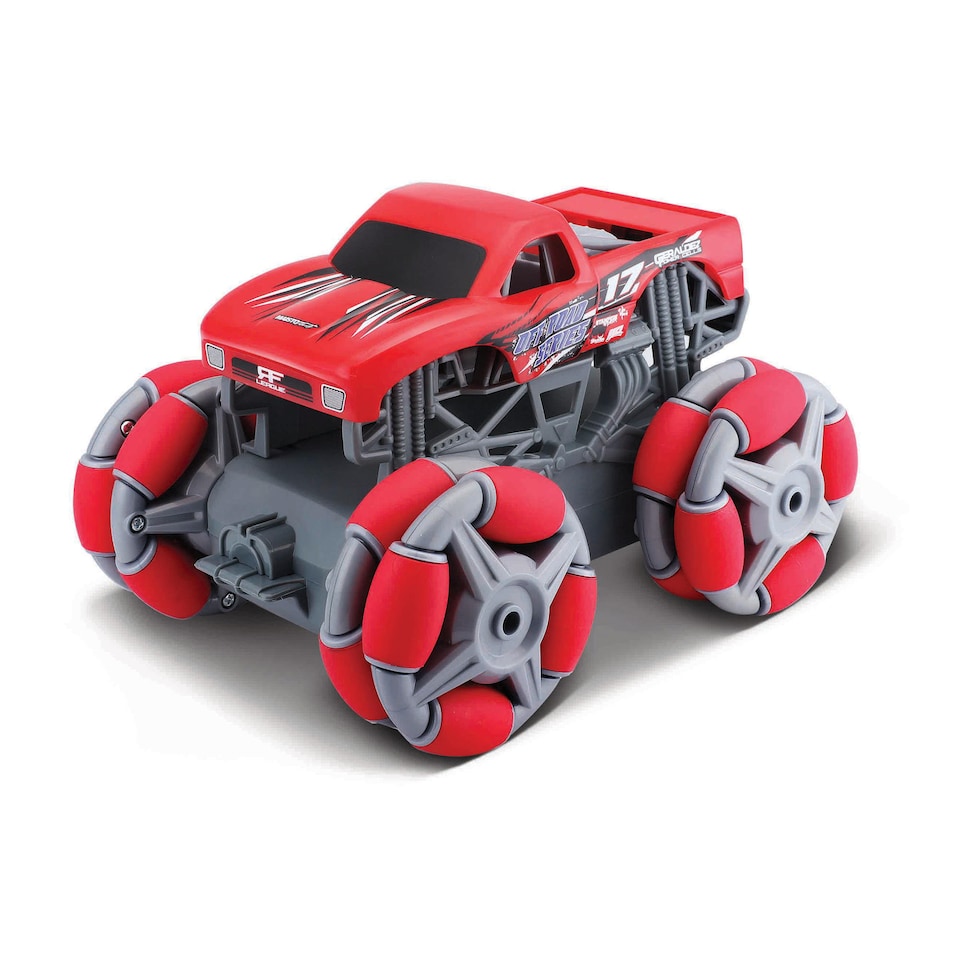 image 1 of CYKLONE Monster RC Car 2.4GHz 4WD Drift Truck with Multi‑Directional Roller Wheels