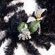 image 3 of Best Artificial 6ft Decorated Black & Silver Decorated Christmas Garland with Baubles Berries and pinecones Suitable for Fireplace