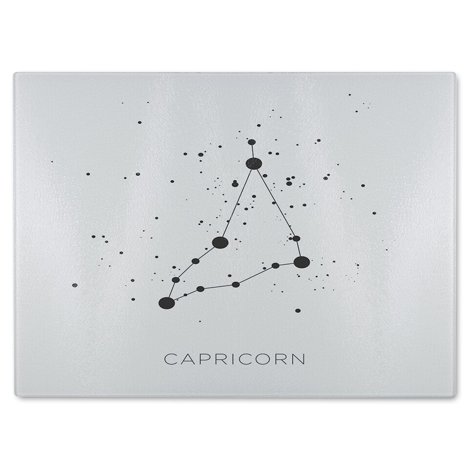 image 1 of Star Constellation Zodiac Capricorn Dining Glass Chopping Board | Multi