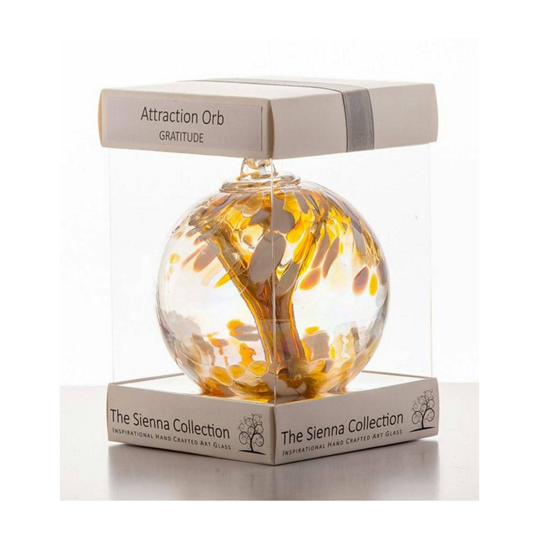 Sienna Glass Hanging Attraction Orb Gratitude