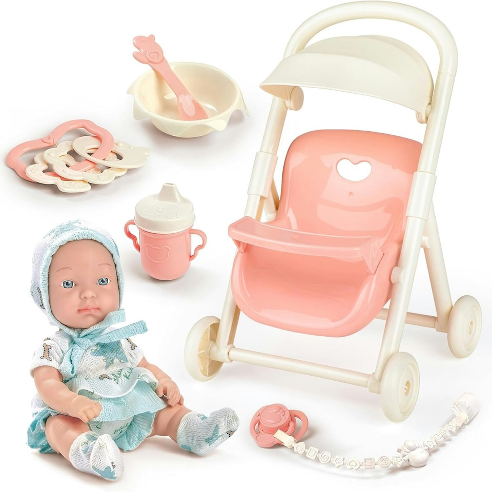 image 1 of My First Baby Doll Set with Accessories – Realistic Baby Doll for Toddlers with Interactive Features