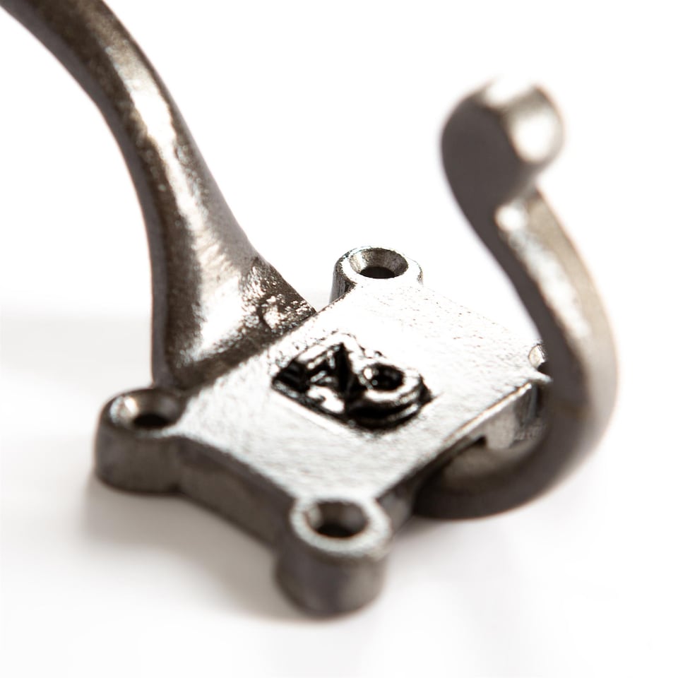 image 1 of Hammer & Tongs Number 3 Double Wall Hook - W50mm x H115mm - Raw