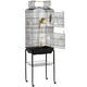 image 1 of Yaheetech 162.5 cm Tall Open Top Metal Bird Cage Large Black