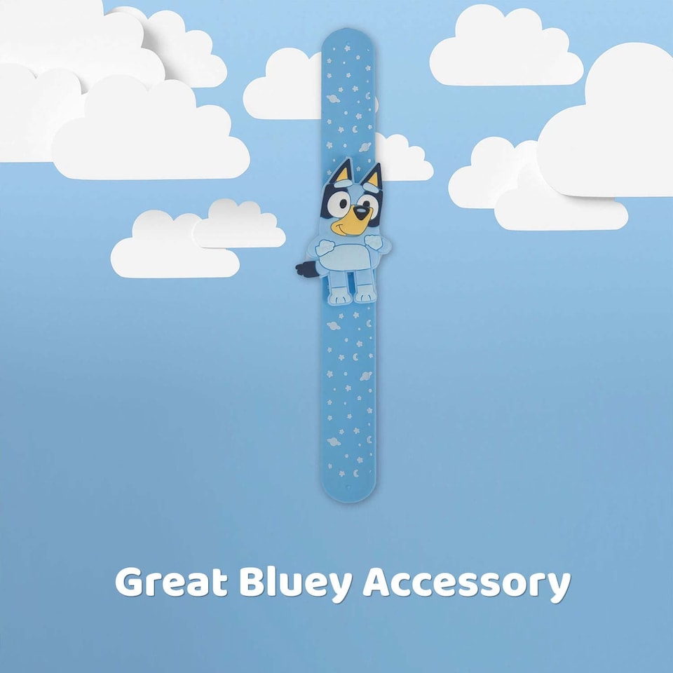 image 1 of vfm-estore Bluey Plush Slap Band 21.5cm x 4cm - Blue