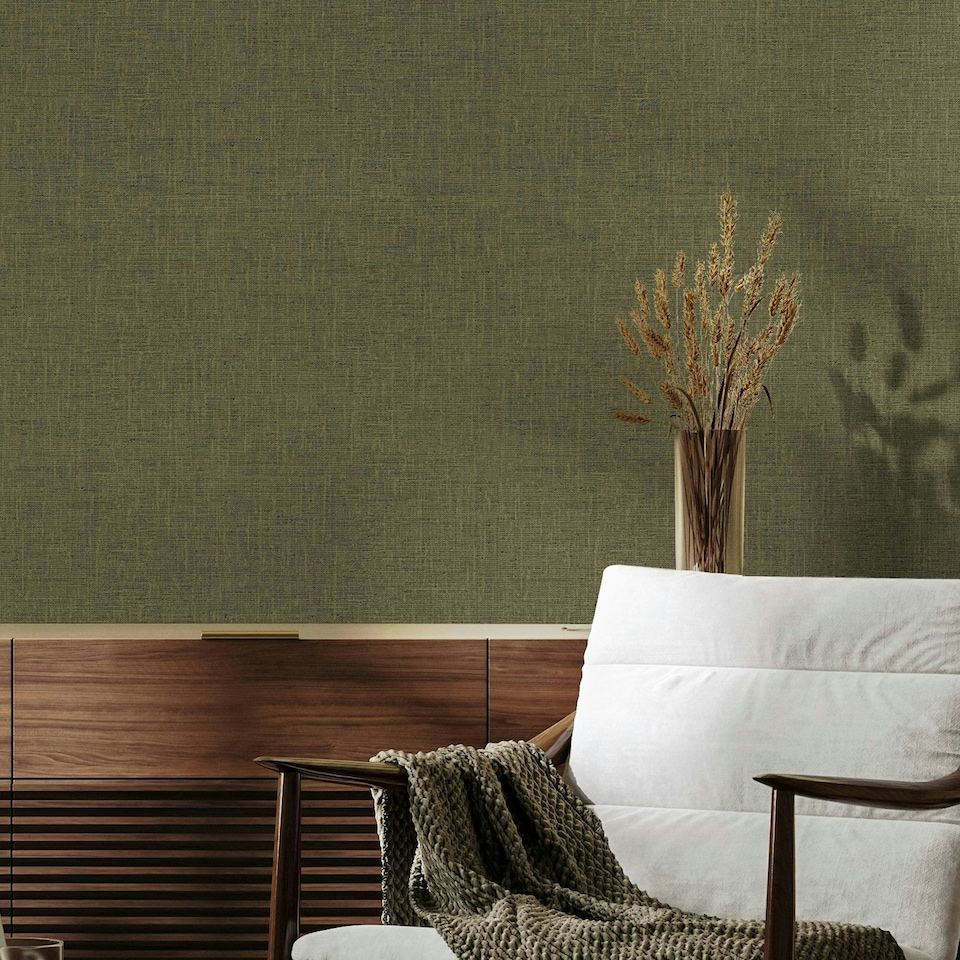image 1 of Boutique Loom Texture Bronze Wallpaper Bronze | Metallic