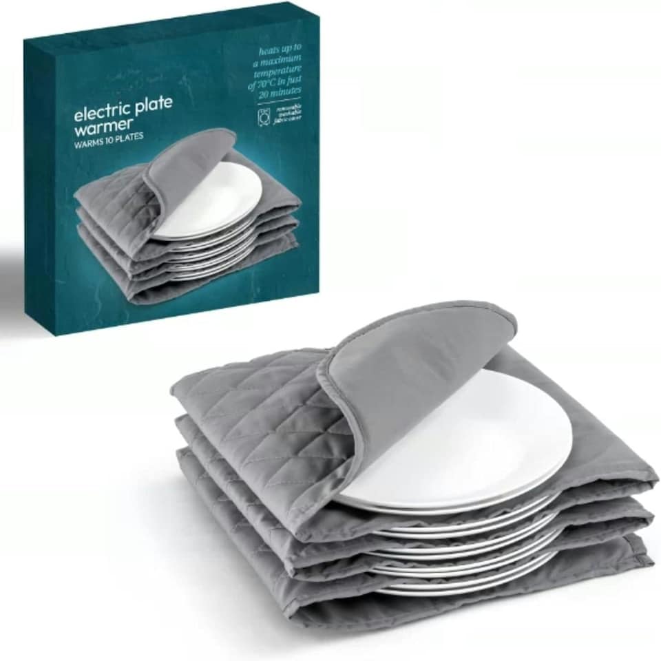 image 1 of Straame Electric Plate Warmer – 10 Plate Capacity, Adjustable Heat, Fast Heating for Perfect Plates