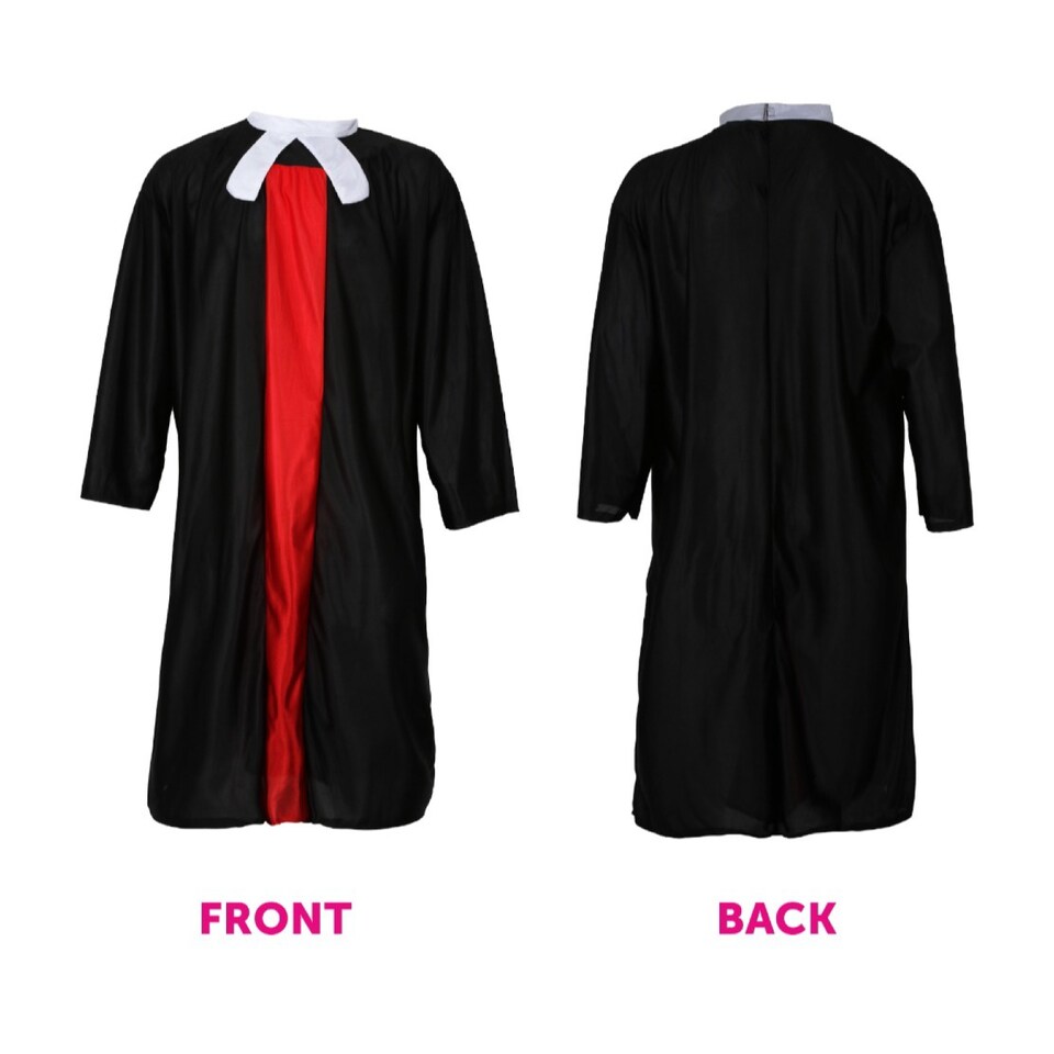 image 1 of Judge & Prisoner Couples Costume - 6 Pcs | Multi | L
