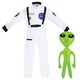 image 1 of Astronaut Costume with Alien White | XL