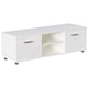 image 10 of Vida Designs Cosmo 2 Door TV Unit Entertainment Stand, 120cm, White | White | 1